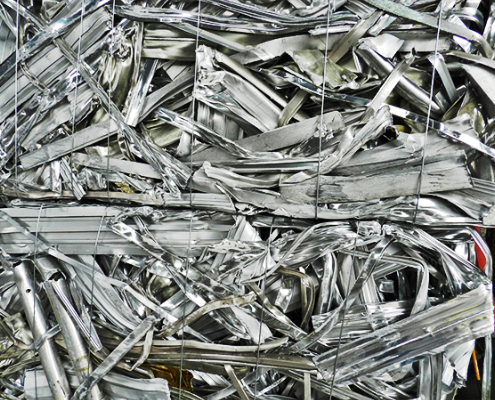Standard aluminum scrap ready for processing